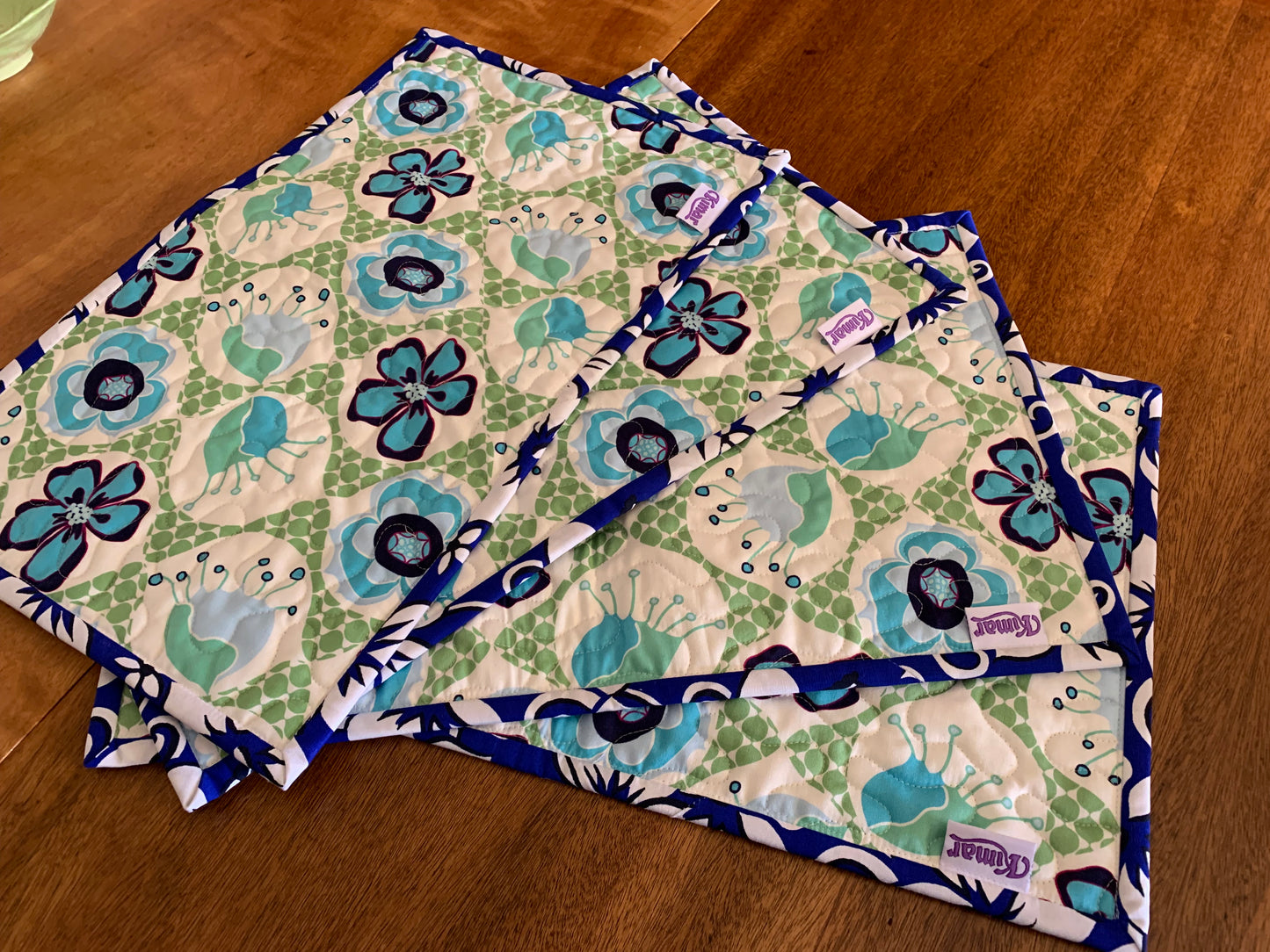 'Hawaiian Print' Placemats Set 2 #HP