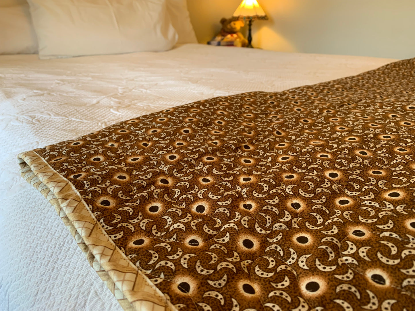 'In the Beginning' Cot/Throw/Lap Quilt - 106cm x 126cm