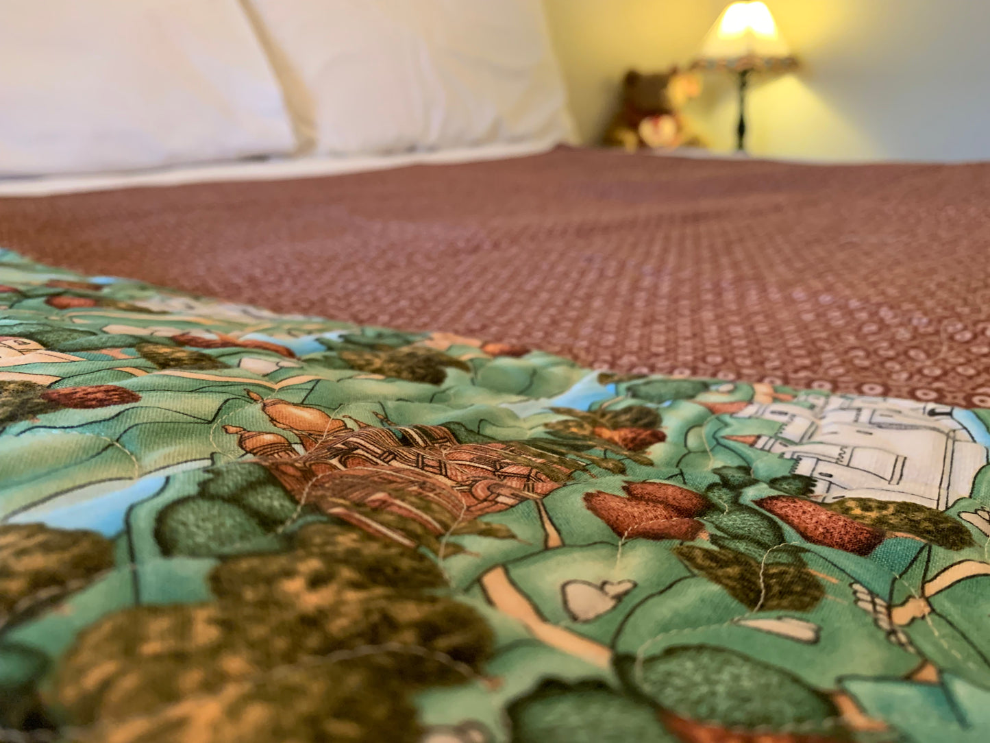 'Enchanted Kingdom' Cot/Throw/Lap Quilt #118 106cm x 130cm