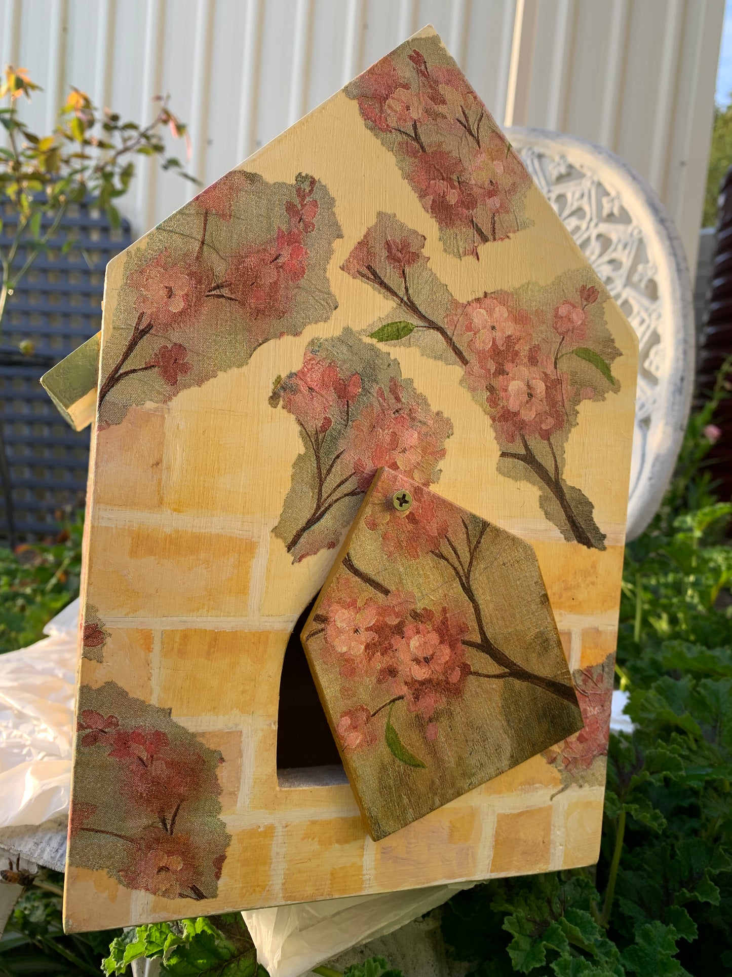 'Floral Church' Bird House #102