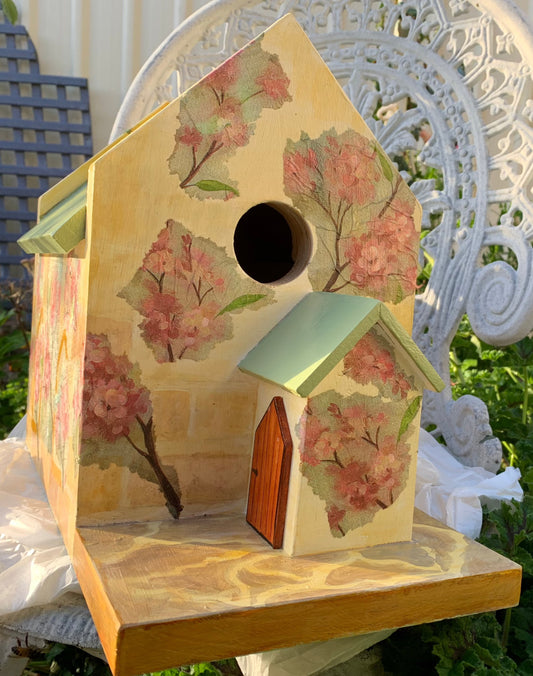 'Floral Church' Bird House #102