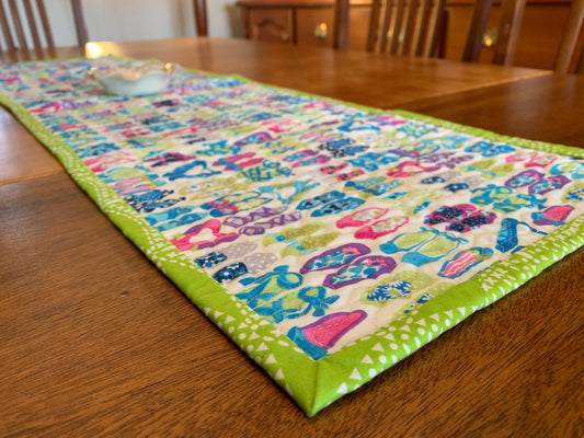 'Green Shoes' Table Runner #21
