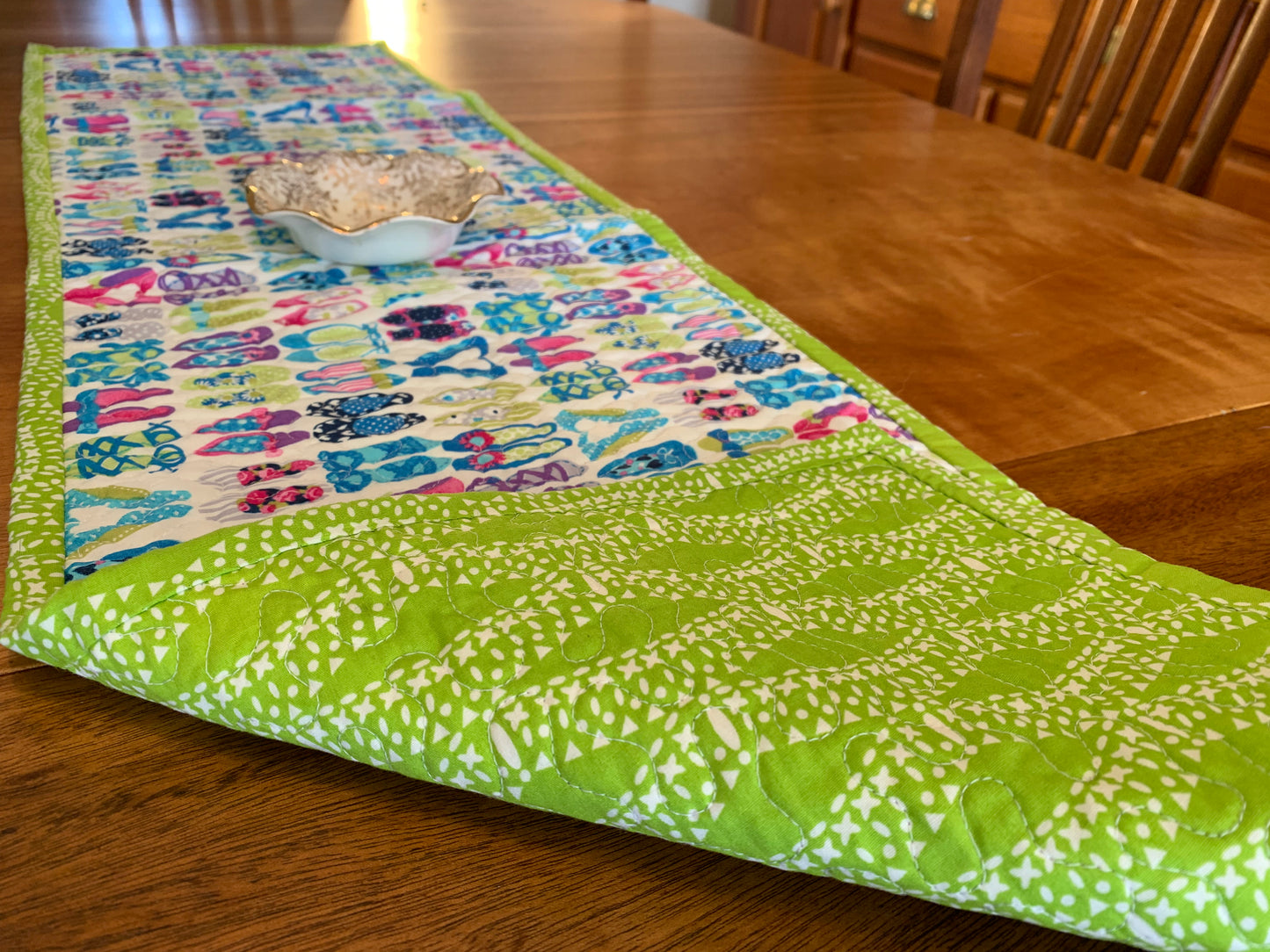 'Green Shoes' Table Runner #21