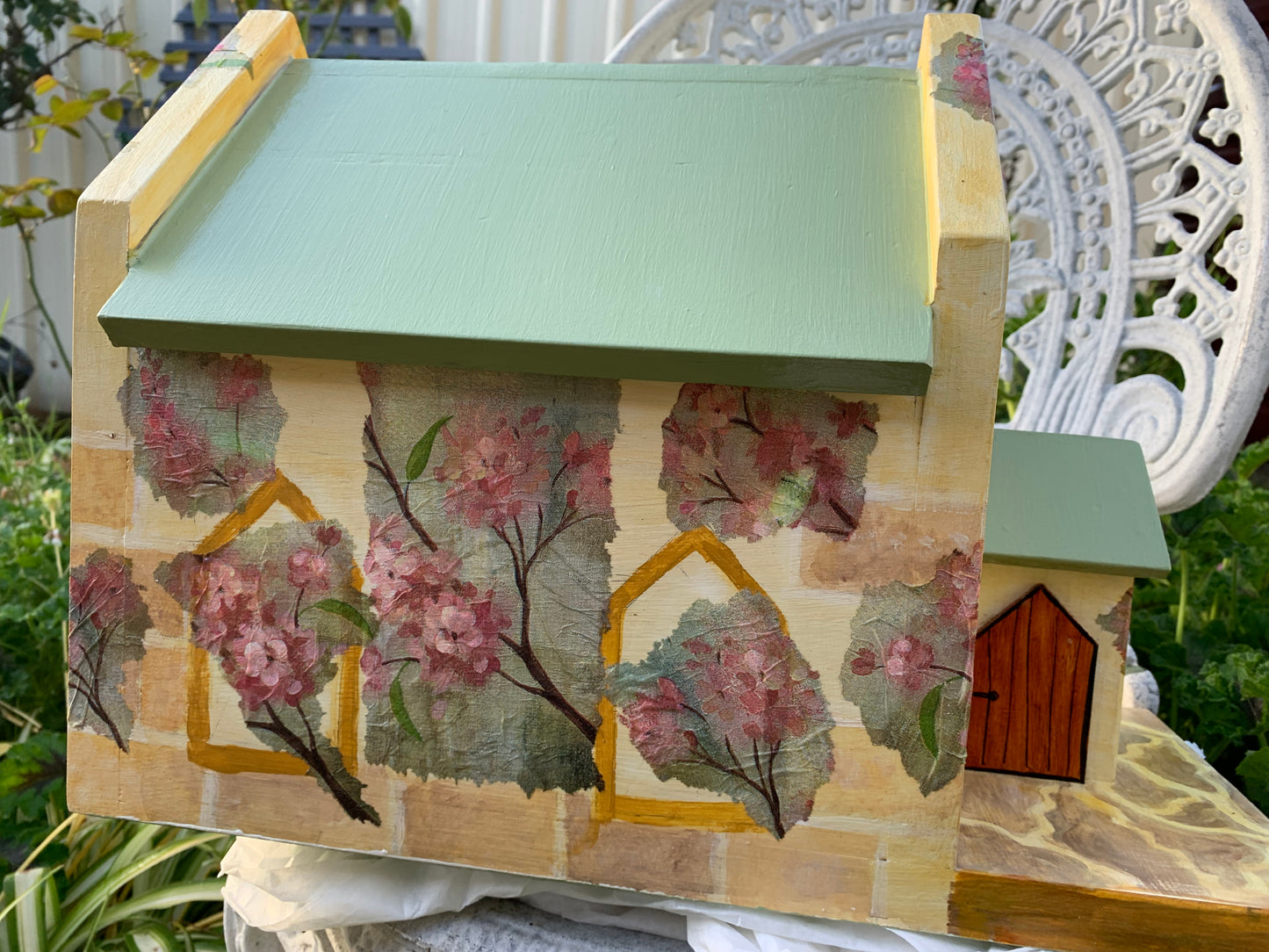 'Floral Church' Bird House #102