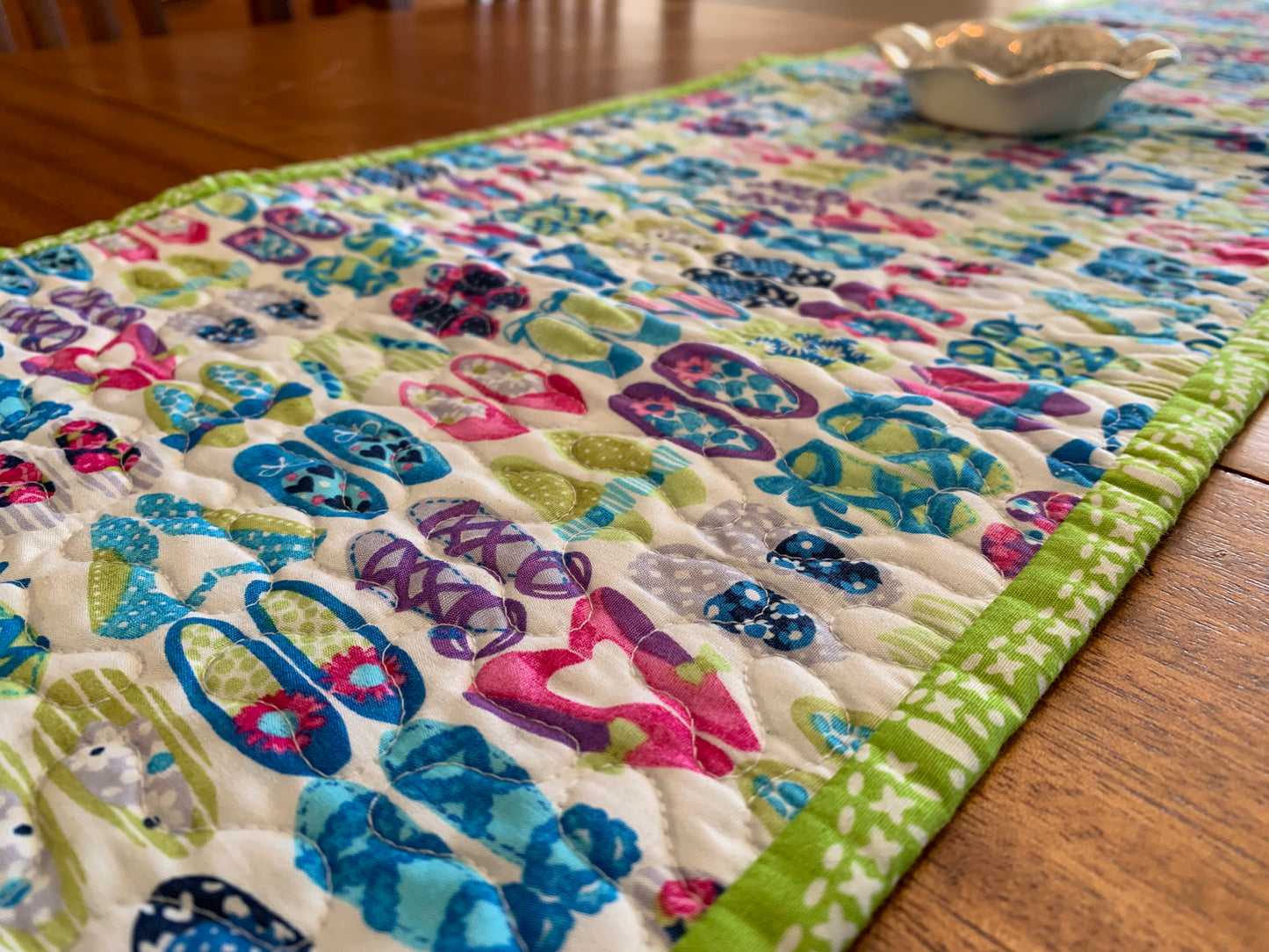 'Green Shoes' Table Runner #21