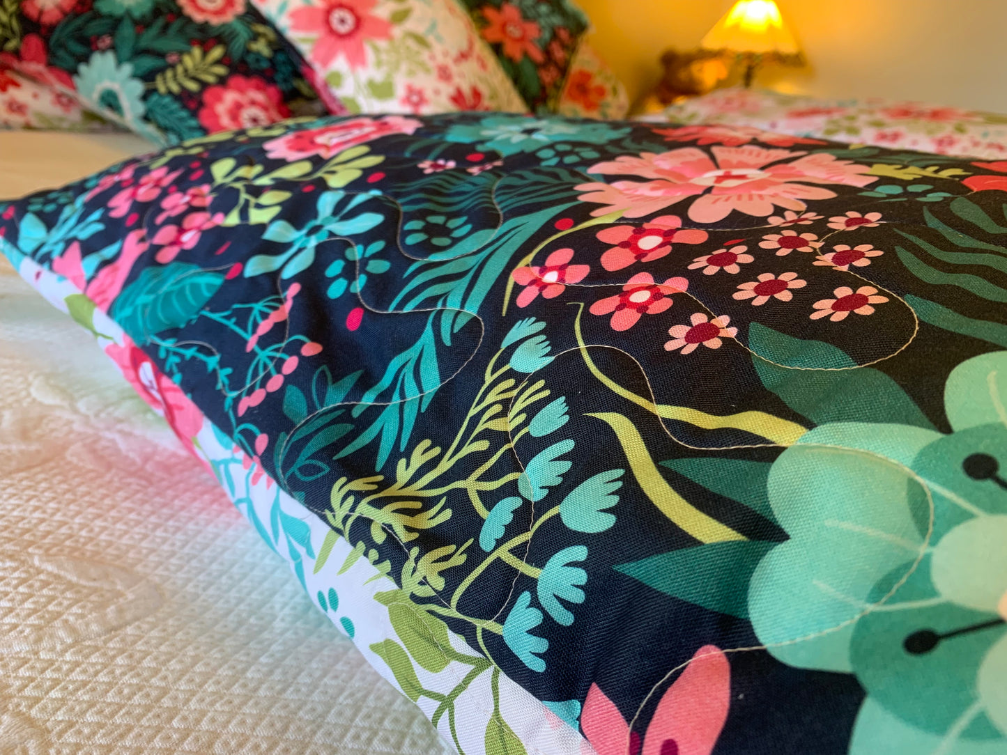 'Sarah's Garden' Quilted Pillow Cases