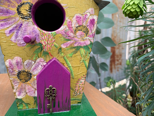 'I Am Purple' Mini Birdhouse #B1