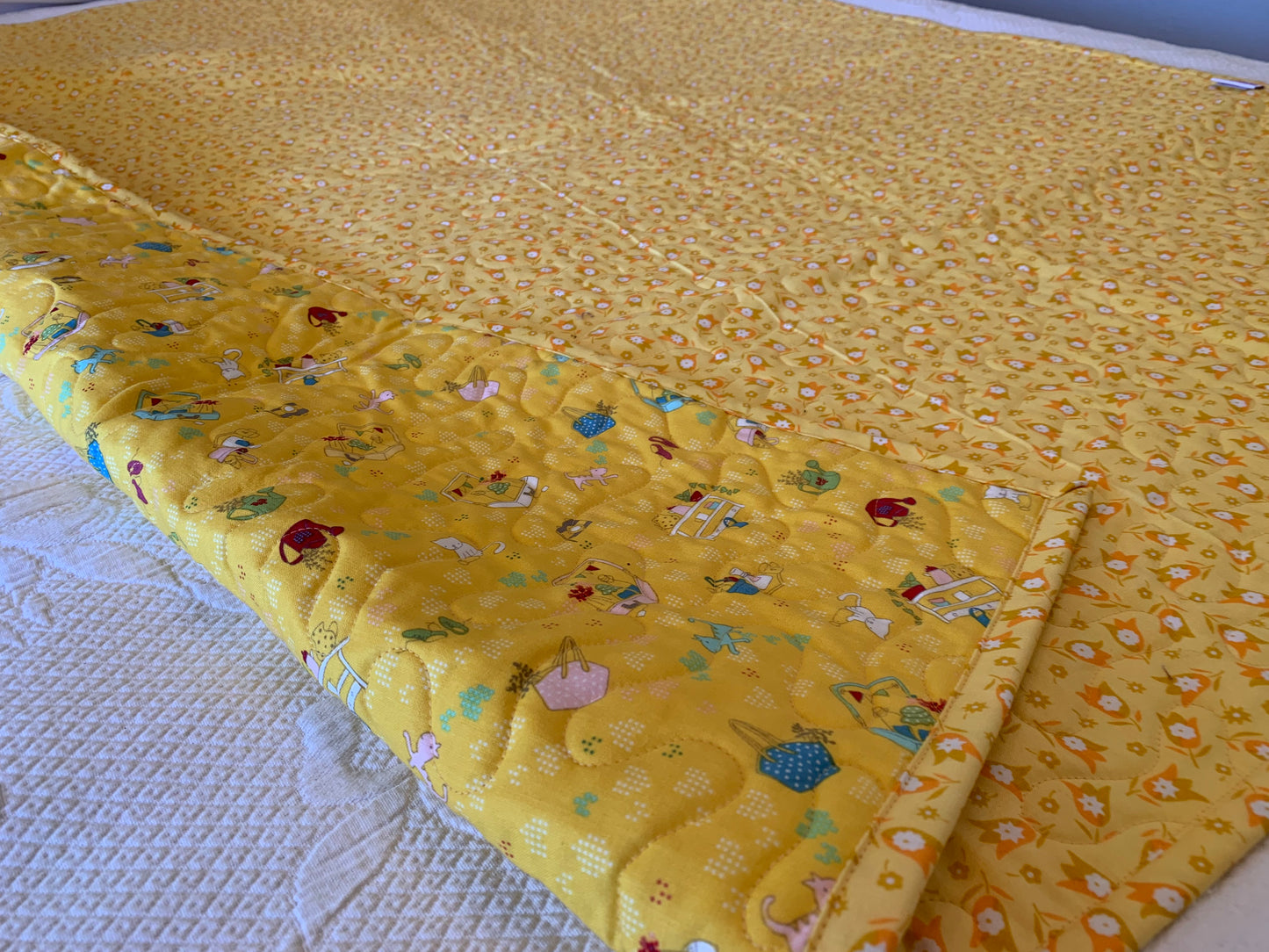 'Dear Diary' Cot/Throw/Lap Quilt #120 105cm x 132cm