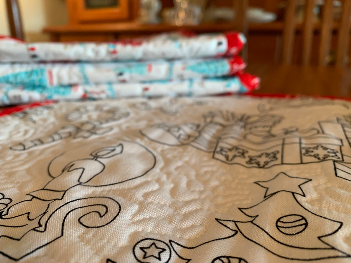 'Jolly Holiday' Colour Me Table Runner #12X