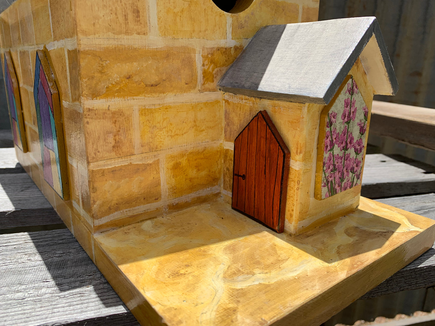 'Lavender Church' Bird House #124