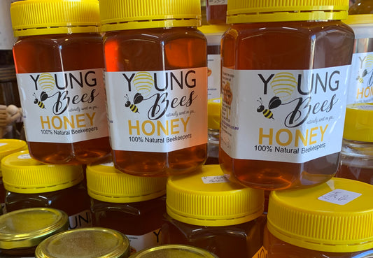 500gm Plastic Hexi Jar of Honey