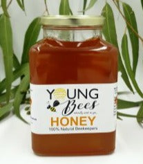 1kg Square Glass Jar of Honey
