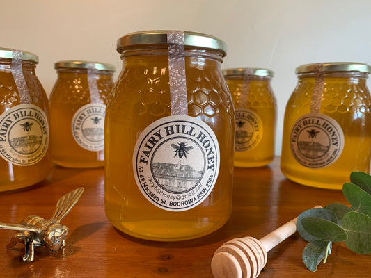 Honeycomb Jar of Honey