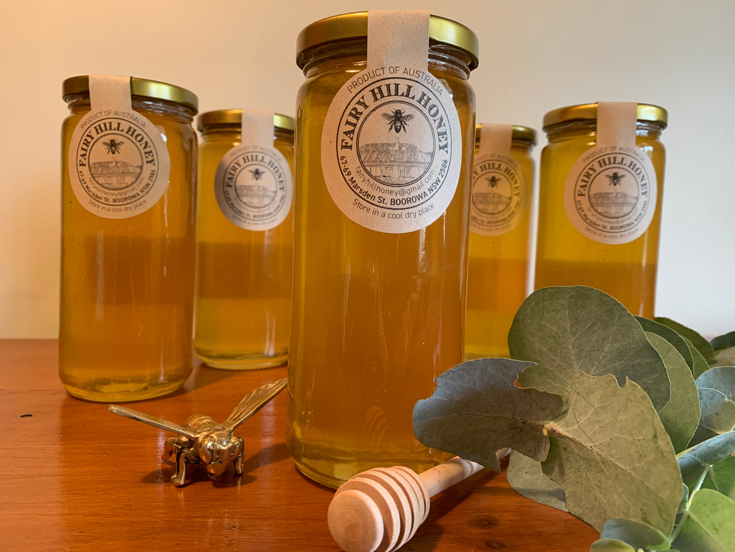 Tall Round Jar of Honey - 650gm